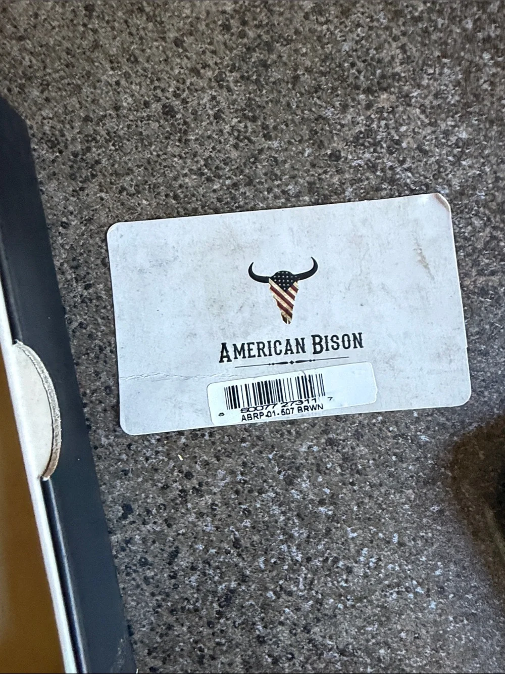American Bison Leather Trifold Wallet